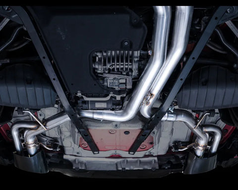 AWE Tuning SwitchPath Exhaust | 3" Diameter | 9.25" Dual Diamond Black RS-Style Tips for Audi C8 RS6 Avant / RS7 (3025-33776)