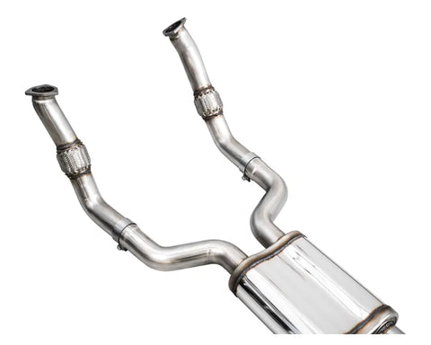 AWE Tuning SwitchPath Exhaust | 3" Diameter | 9.25" Dual Diamond Black RS-Style Tips for Audi C8 RS6 Avant / RS7 (3025-33776)