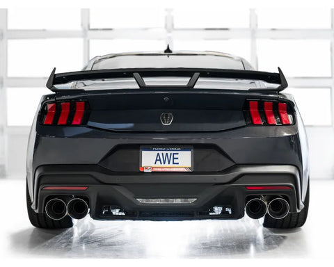 AWE SwitchPath Exhaust for S650 Ford Mustang Dark Horse - Quad Chrome Silver Tips (3025-42375)