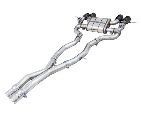 AWE SwitchPath Catback Exhaust for BMW G8X M3/M4 - Diamond Black Tips (3025-42480)