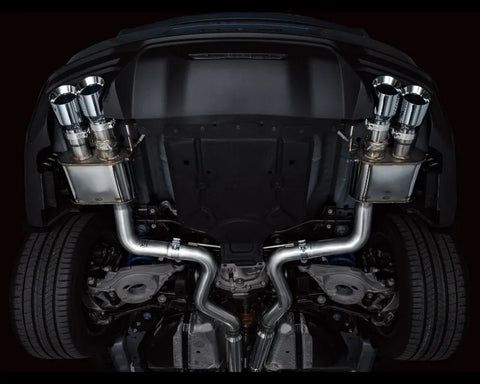 AWE SwitchPath Exhaust for S650 Ford Mustang GT Fastback - Quad Chrome Silver Tips (3025-42650)
