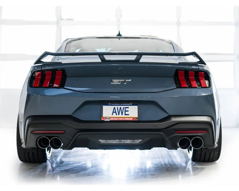 AWE SwitchPath Exhaust for S650 Ford Mustang GT Fastback - Quad Chrome Silver Tips (3025-42650)