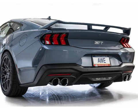 AWE SwitchPath Exhaust for S650 Ford Mustang GT Fastback - Quad Chrome Silver Tips (3025-42650)