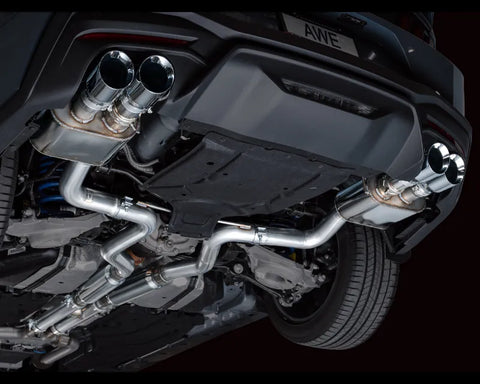 AWE SwitchPath Exhaust for S650 Ford Mustang GT Fastback - Quad Chrome Silver Tips (3025-42650)