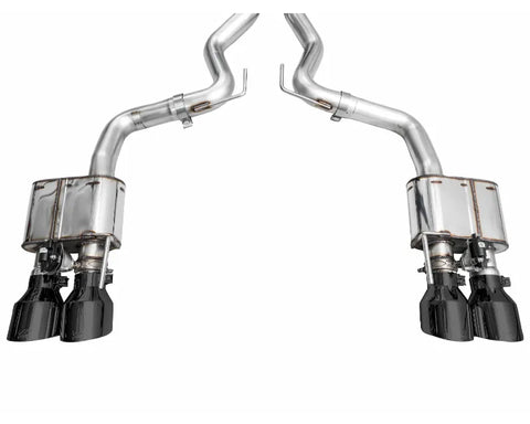 AWE SwitchPath Exhaust for S650 Ford Mustang Dark Horse - Quad Diamond Black Tips (3025-43375)