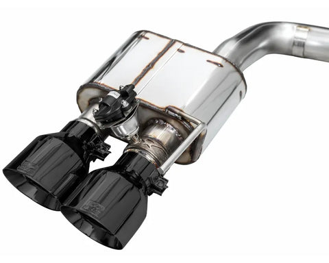 AWE SwitchPath Exhaust for S650 Ford Mustang Dark Horse - Quad Diamond Black Tips (3025-43375)