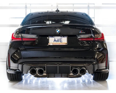 AWE SwitchPath Catback Exhaust for BMW G8X M3/M4 - Chrome Silver Tips (3025-43480)