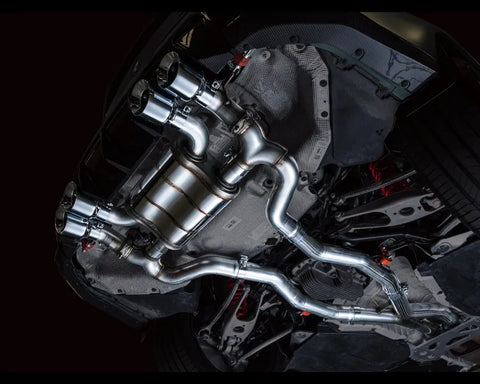 AWE SwitchPath Catback Exhaust for BMW G8X M3/M4 - Chrome Silver Tips (3025-43480)