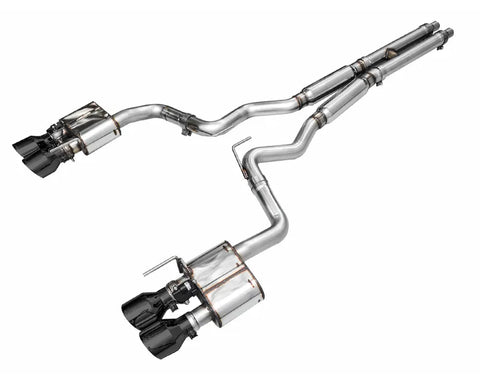 AWE SwitchPath Exhaust for S650 Ford Mustang GT Fastback - Quad Diamond Black Tips (3025-43650)