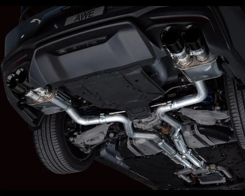 AWE SwitchPath Exhaust for S650 Ford Mustang GT Fastback - Quad Diamond Black Tips (3025-43650)