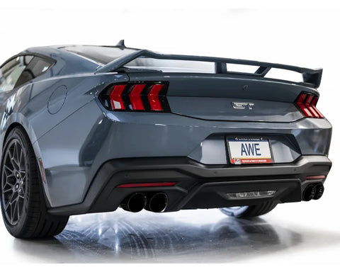 AWE SwitchPath Exhaust for S650 Ford Mustang GT Fastback - Quad Diamond Black Tips (3025-43650)
