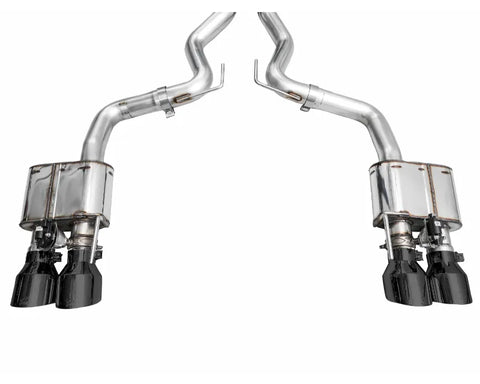 AWE SwitchPath Exhaust for S650 Ford Mustang GT Fastback - Quad Diamond Black Tips (3025-43650)