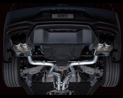 AWE SwitchPath Exhaust for S650 Ford Mustang GT Fastback - Quad Diamond Black Tips (3025-43650)
