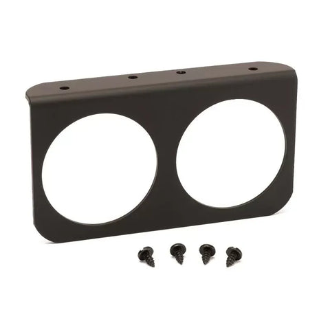 Autometer 2-5/8" Dual Gauge Mounting Panel Black Aluminum | Universal (3232)