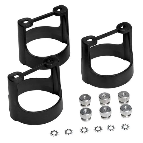 Autometer 2-5/8" 2 5/8" Gauge Bracket Kit Black Composite | Universal (3245)