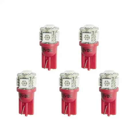 Autometer T3 Wedge Led Bulb Red | Universal (3284-K)