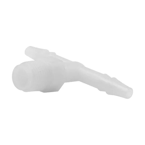 Autometer 3/16" HOSE BARB TO 1/8" NPT MALE Plastic Tee Fitting | Universal (3291)