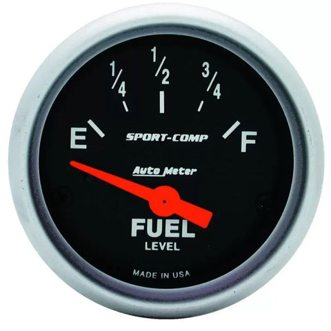 Autometer 2-1/16" 0-30 Ω SSE Fuel Level Gauge SPORT-COMP | Universal (3317)