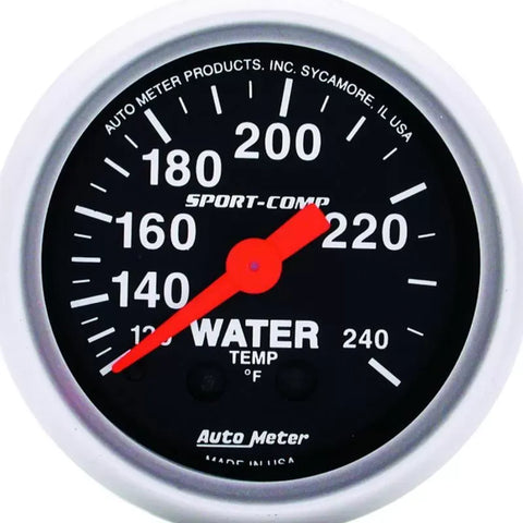 Autometer 2-1/16" 120-240 °F Water Temperature Gauge SPORT-COMP | Universal (3332)