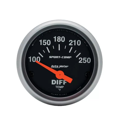 Autometer 2-1/16" 100-250 °F Differential Temperature Gauge SPORT-COMP | Universal (3349)