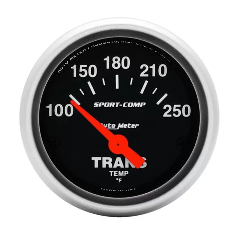 Autometer 2-1/16" 100-250 °F Transmission Temp Gauge SPORT-COMP | Universal (3357)