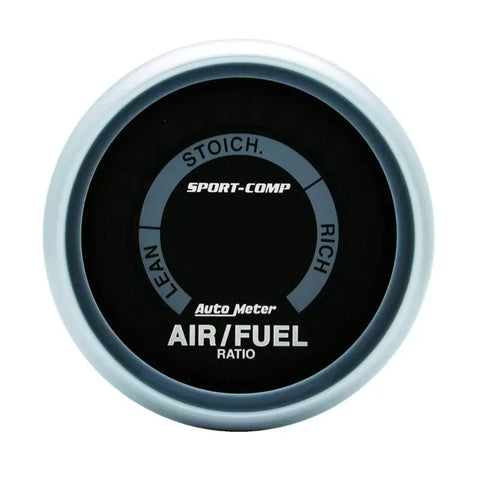 Autometer 2-1/16" LEAN-RICH Air/Fuel Ratio-Narrowband Gauge SPORT-COMP | Universal (3375)