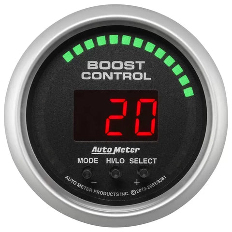 Autometer 2-1/16" 30 IN HG/30 PSI Boost Controller Gauge SPORT-COMP | Universal (3381)