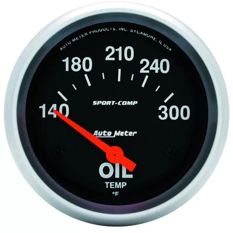 Autometer 2-5/8" 140-300 °F Oil Temperature Gauge SPORT-COMP | Universal (3543)