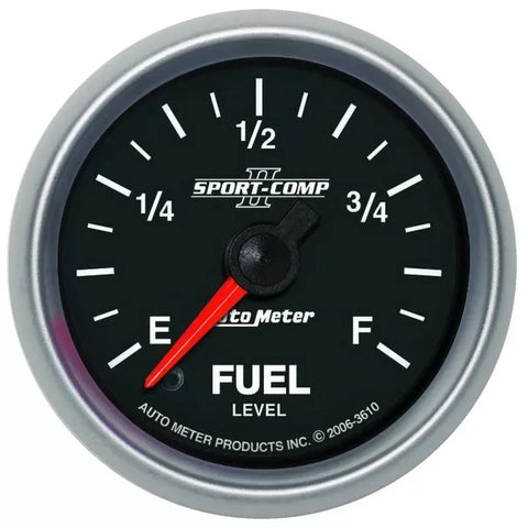 Autometer 2-1/16" Programmable 0-280 Ω Fuel Level Gauge SC II | Universal (3610)
