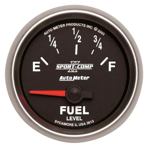 Autometer 2-1/16" 0-90 Ω SSE Fuel Level Gauge SCII | Universal (3613)