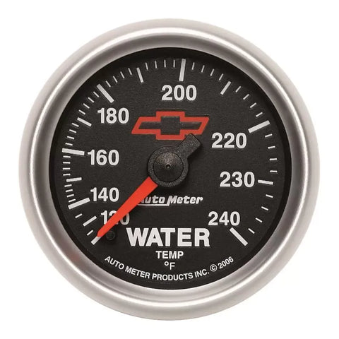 Autometer 2-1/16" 120-240 °F Water Temperature Gauge CHEVY Red BOWTIE | Universal (3632-00406)