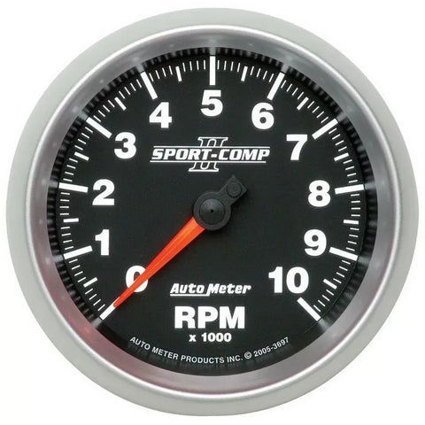 Autometer 3-3/8" 0-10000 RPM Tachometer Gauge SPORT-COMP II | Universal (3697)