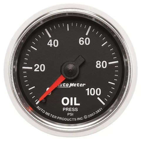 Autometer 2-1/16" 0-100 PSI Oil Pressure Gauge GS | Universal (3821)