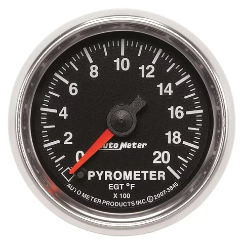 Autometer 2-1/16" 0-2000 °F Pyrometer EGT Gauge GS | Universal (3845)
