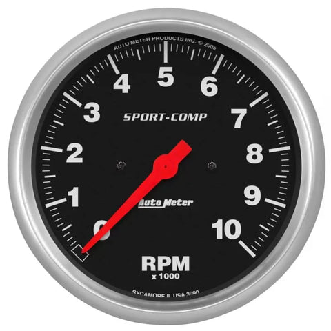 Autometer 5" 0-10000 RPM Tachometer Gauge SPORT-COMP | Universal (3990)