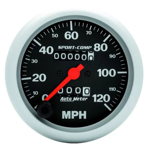 Autometer 3-3/8" 0-120 MPH Speedometer Gauge SPORT-COMP | Universal (3992)