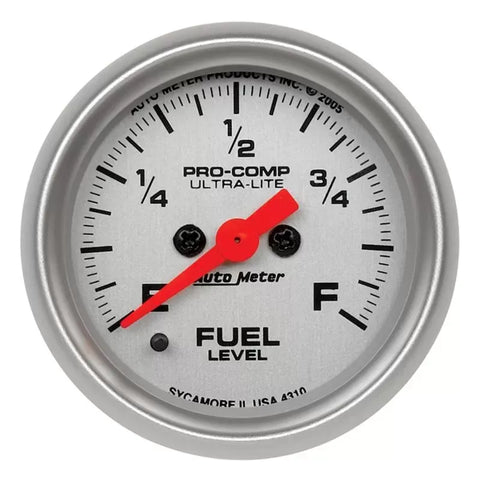 Autometer 2-1/16" Programmable 0-280 Ω Fuel Level Gauge ULTRA-LITE | Universal (4310)