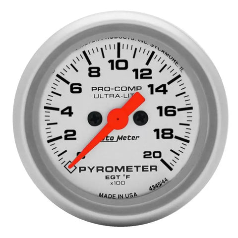 Autometer 2-1/16" 0-2000 °F Pyrometer EGT Gauge ULTRA-LITE | Universal (4345)