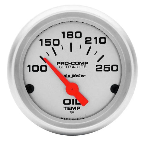 Autometer 2-1/16" 100-250 °F Oil Temperature Gauge ULTRA-LITE | Universal (4347)