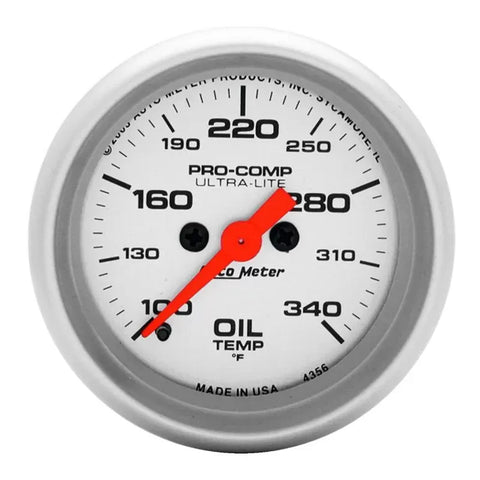 Autometer 2-1/16" 100-340 °F Oil Temperature Gauge ULTRA-LITE | Universal (4356)