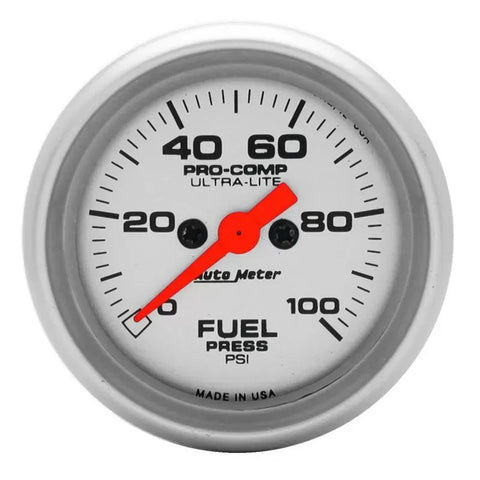 Autometer 2-1/16" 0-100 PSI Fuel Pressure Gauge ULTRA-LITE | Universal (4363)
