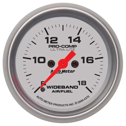 Autometer 2-1/16" ANALOG 8:1-18:1 AFR Air/Fuel Ratio-Wideband Gauge ULTRA-LITE | Universal (4370)