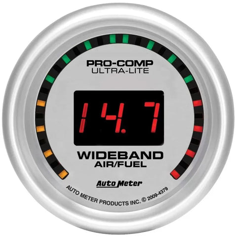 Autometer 2-1/16" 10:1-17:1 AFR Air/Fuel Ratio-Wideband Gauge ULTRA-LITE | Universal (4379)