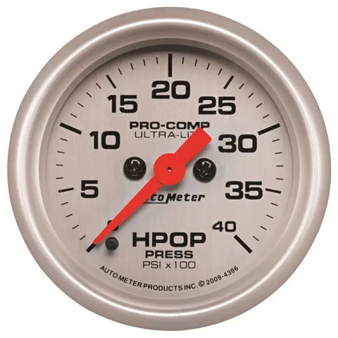 Autometer 2-1/16" 0-4K PSI High Pressure Oil Pump Gauge ULTRA-LITE | Universal (4396)