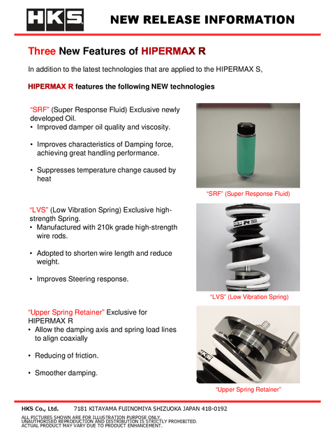 HKS Hipermax R Coilovers | 2020-2026 Toyota Supra (80310-AT003)