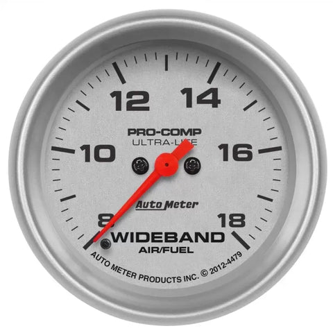 Autometer 2-5/8" ANALOG 8:1-18:1 AFR Air/Fuel Ratio-Wideband Gauge ULTRA-LITE | Universal (4479)
