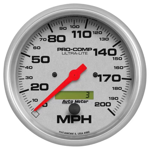 Autometer 5" 0-200 MPH Speedometer Gauge ULTRA-LITE | Universal (4490)