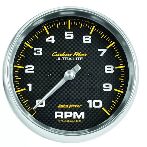Autometer 5" 0-10000 RPM Tachometer Gauge Carbon Fiber | Universal (4898)