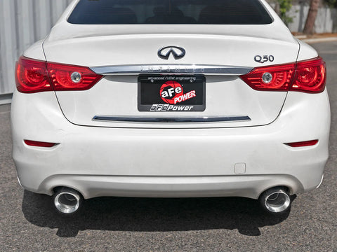 aFe Takeda 2.5" Stainless Steel Cat-Back Exhaust System | 2016-2024 Infiniti Q50 3.0L (49-36132)