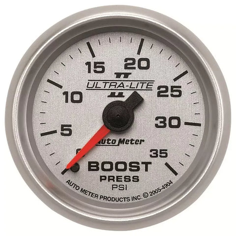 Autometer 2-1/16" 0-35 PSI Boost Gauge ULTRA-LITE II | Universal (4904)